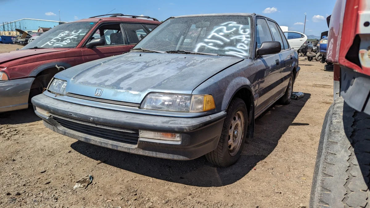 48 - 1991 Honda Civic in Colorado junkyard - photo by Murilee Martin