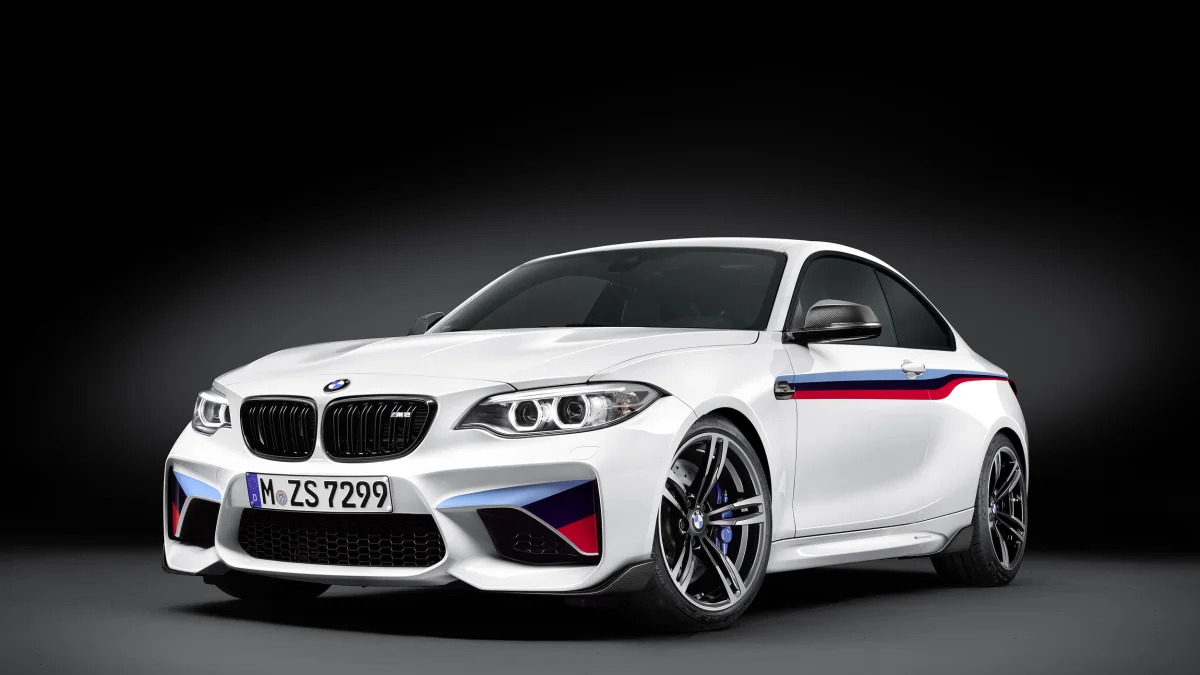 BMW M2 with M Performance Parts front 3/4