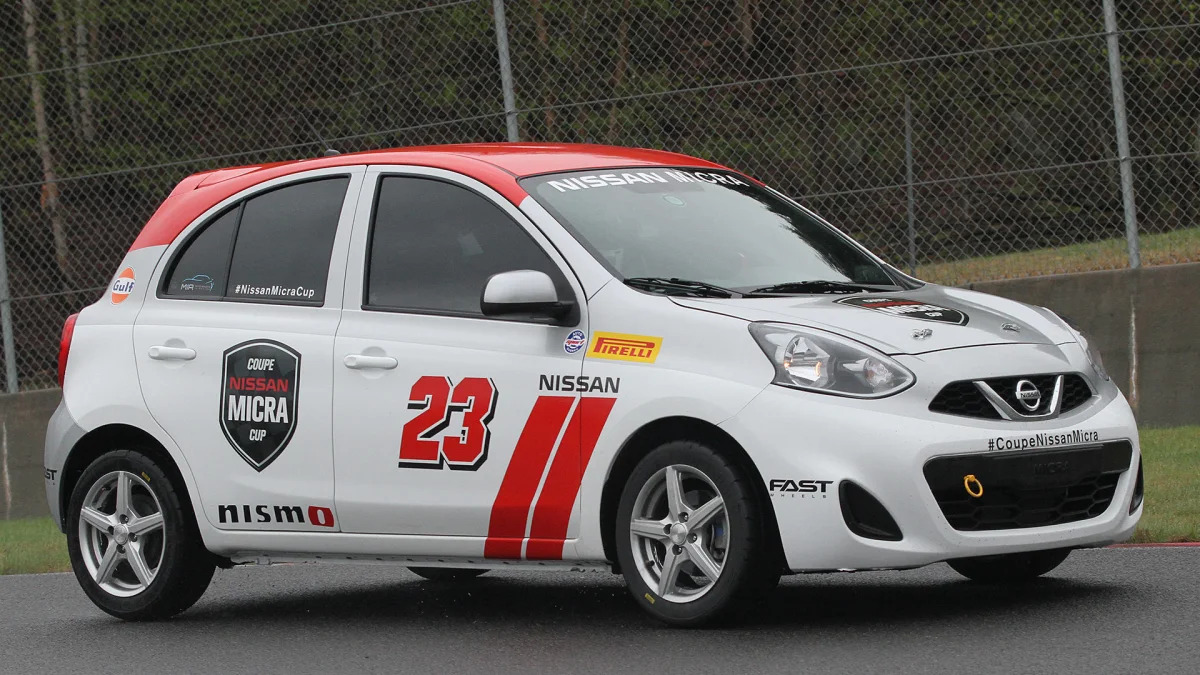 2015 Nissan Micra Cup on track