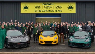 Lotus builds the final Elise, Exige and Evora