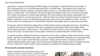 Tesla Motors 2013 4Q Shareholder Letter