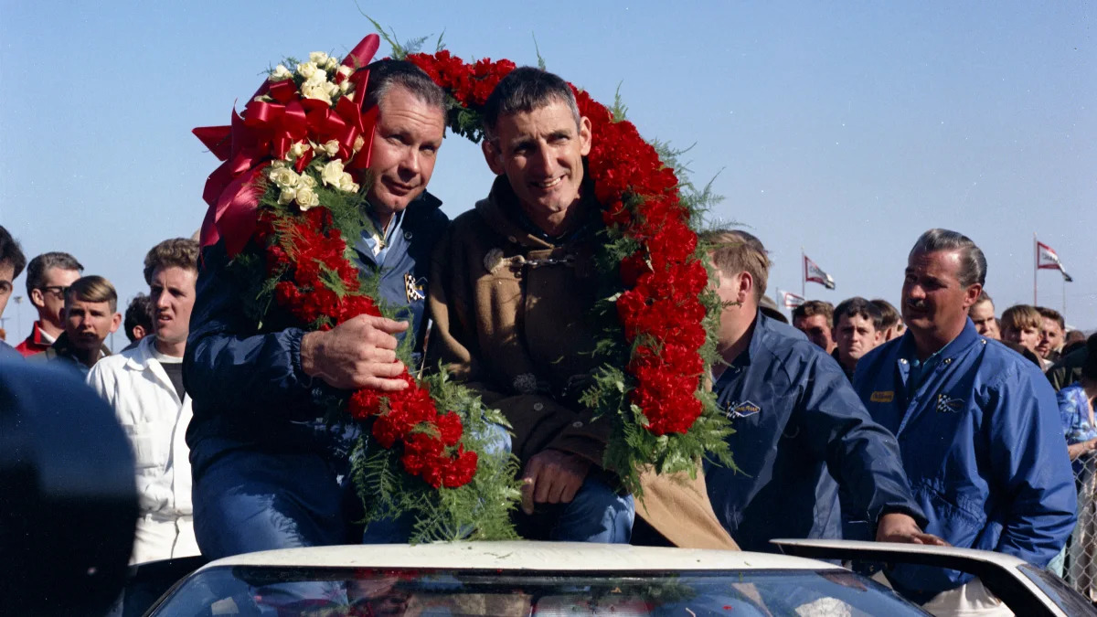 1966 Feb Daytona winners Miles Ruby and team