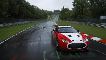 Aston Martin V12 Zagato at the Nurburgring (red)