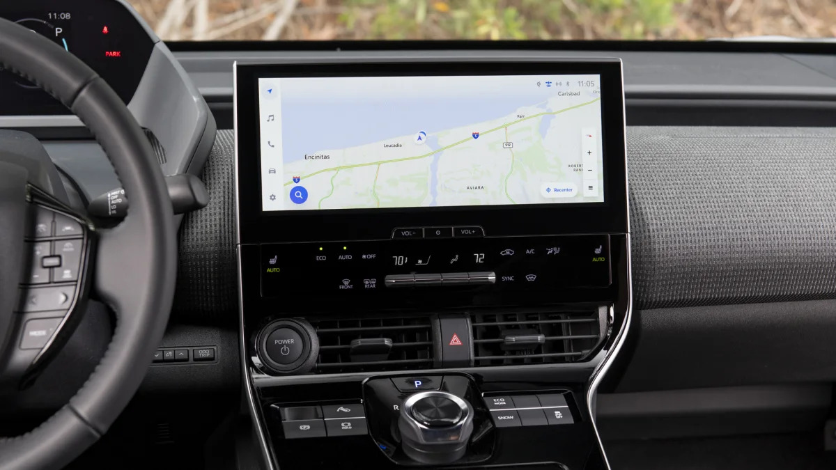 2023 Toyota bZ4X XLE touchscreen navigation