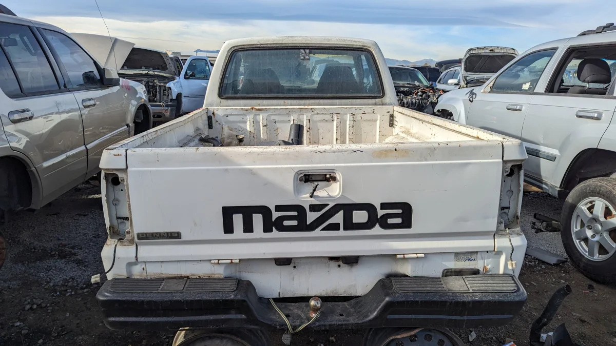 39 - 1987 Mazda B2000 truck in Colorado junkyard - photo by Murilee Martin