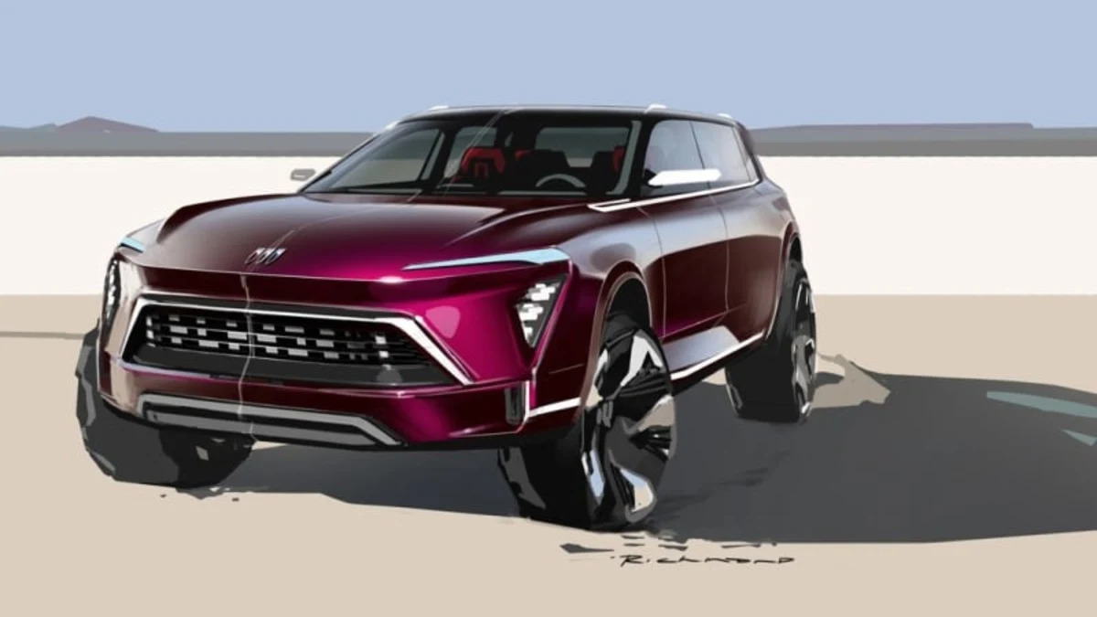 Buick's big boxy crossover design sketch looks surprisingly good