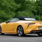 2021 Lexus LC 500 Convertible roof up rear three quarter low