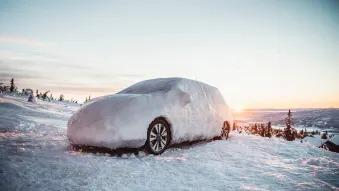 2017 Nissan Leaf 30 kWh Under Ice
