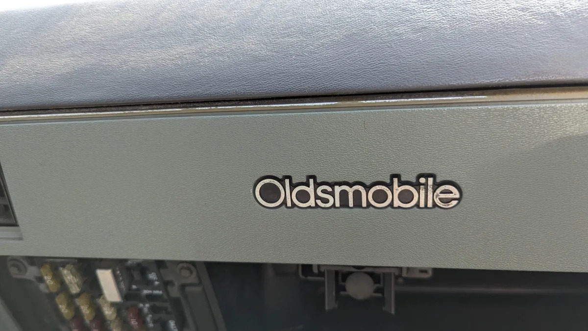 34 - 1984 Oldsmobile Omega Brougham in California junkyard - photo by Murilee Martin