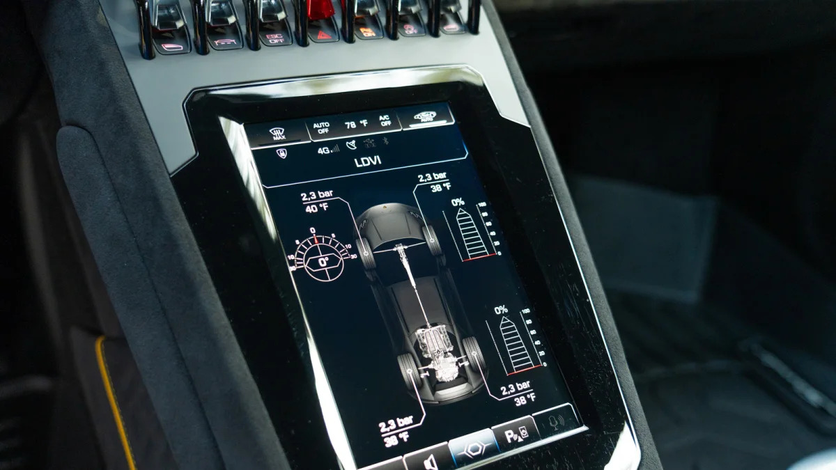 2024 Lamborghini Huracan Sterrato touchscreen AWD display