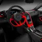 McLaren Special Operations P1 red and black livery interior
