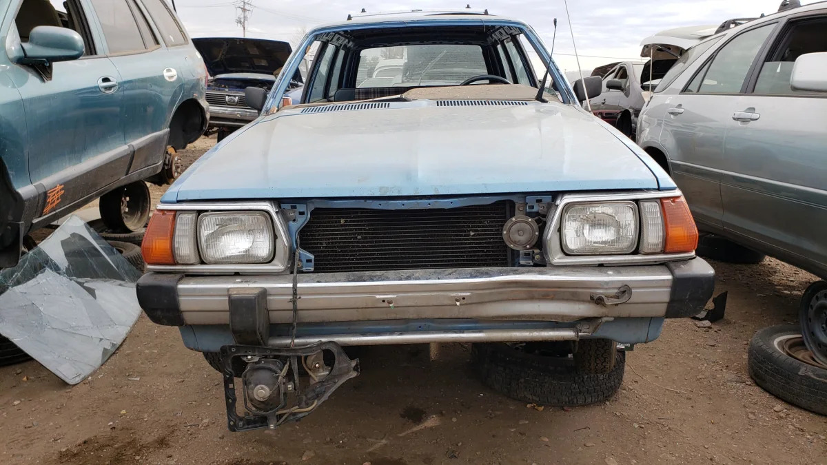 28 - 1981 Subaru Wagon in Colorado junkyard - Photo by Murilee Martin
