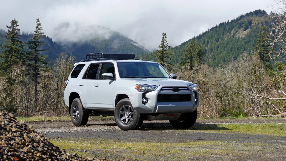 2021 Toyota 4Runner Trail Edition front three quarter further