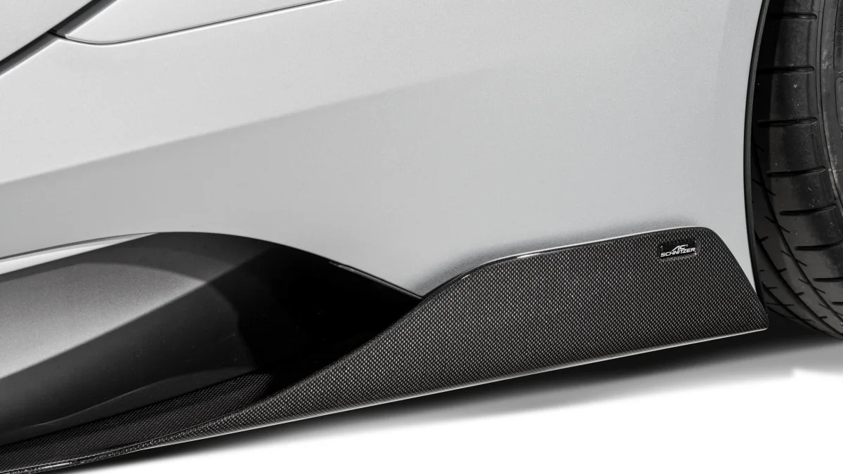 BMW i8 by AC Schnitzer studio side skirt winglet carbon fiber