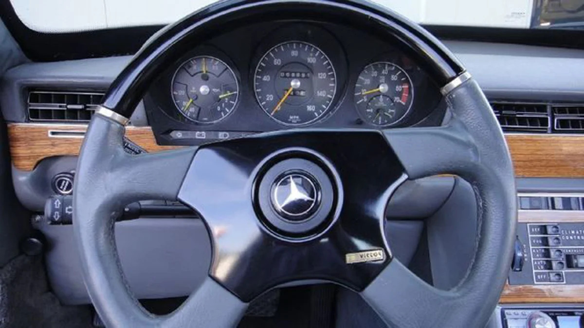 1976 Mercedes-Benz 450 SEL Sbarro Gullwing steering wheel