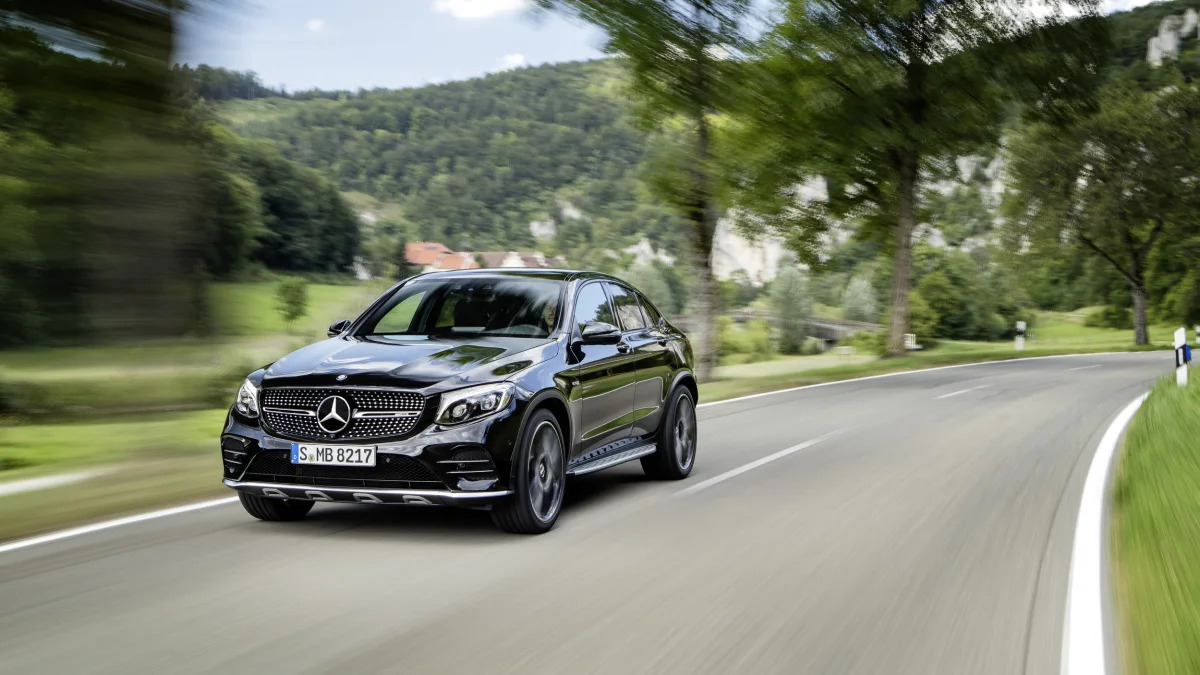 Mercedes-AMG GLC43 Coupe Driving Front End