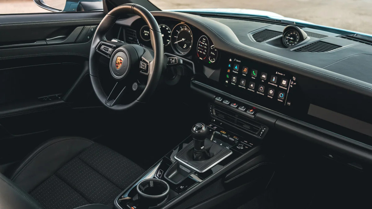 2023 Porsche 911 Carrera T in Gulf Blue interior