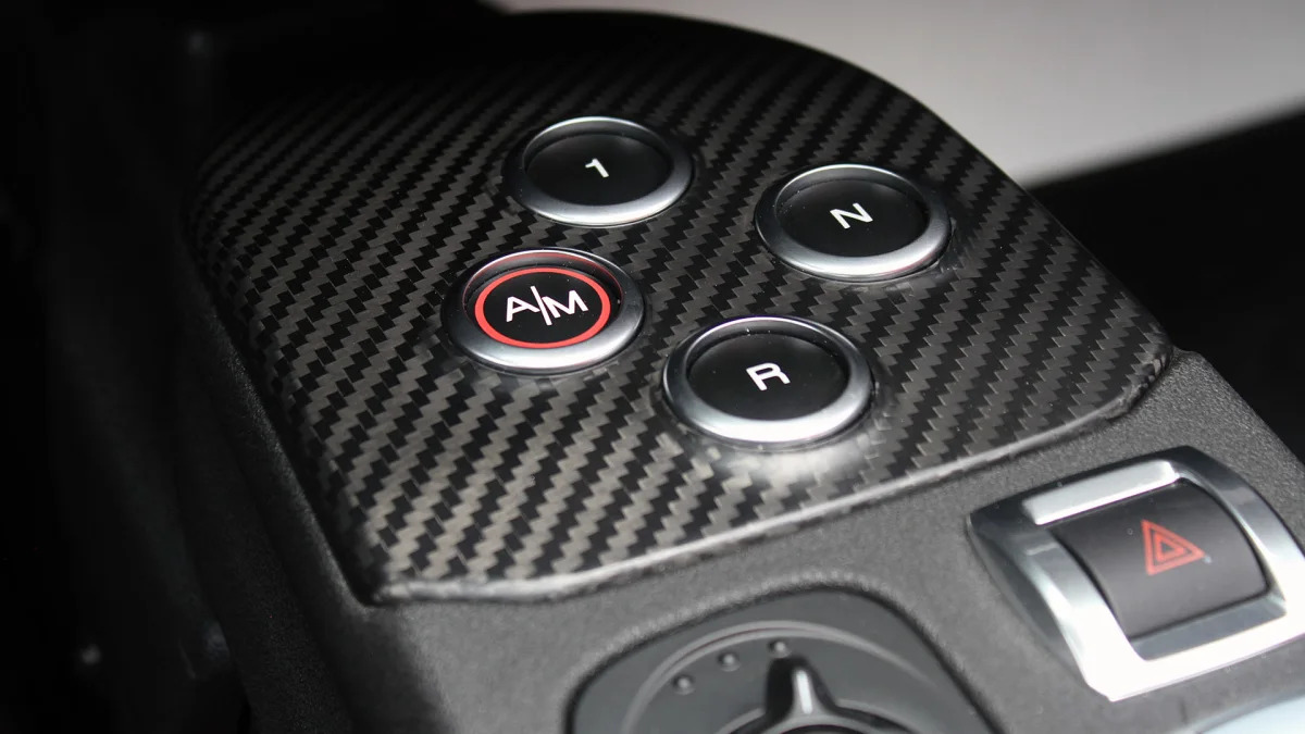 2015 Alfa Romeo 4C Spider transmission controls