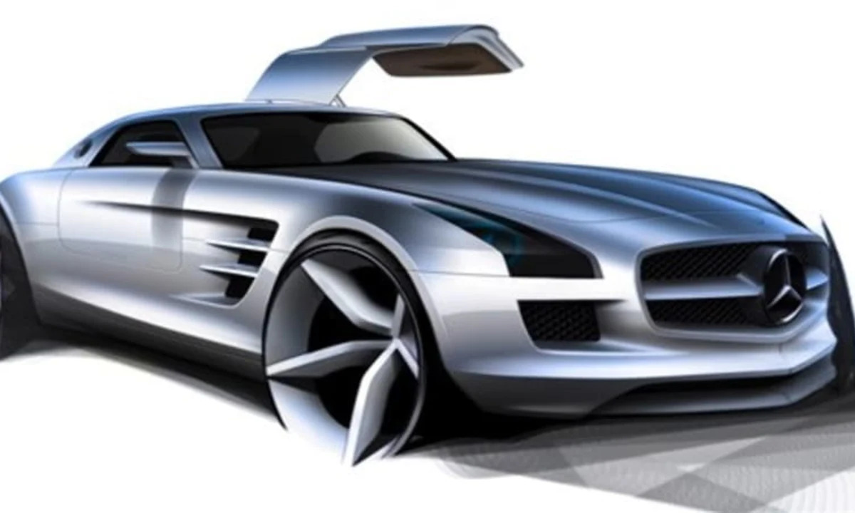 New York: Mercedes-Benz AMG SLS - new sketches, interior revealed