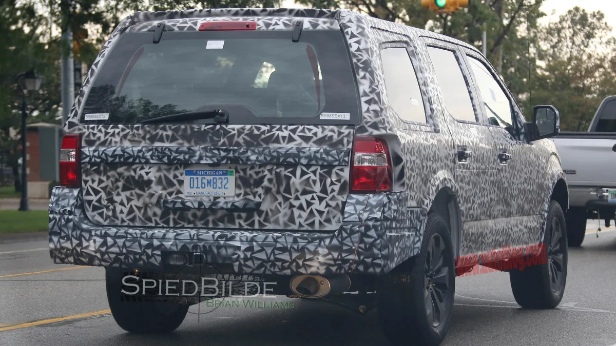 2018 Ford Expedition prototype rear