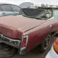 55 - 1972 Cadillac Eldorado convertible in Colorado junkyard - photo by Murilee Martin