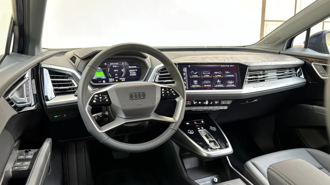 2024 Audi Q4 E Tron interior from driver