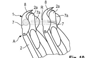 Porsche wind deflector patent drawings