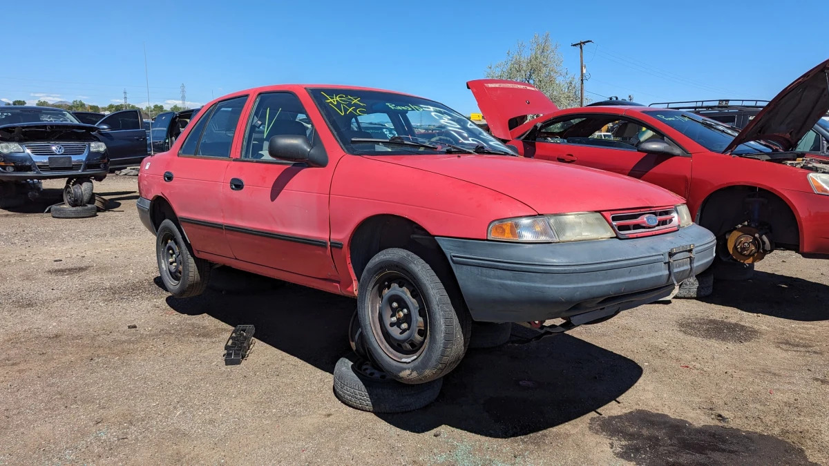 49 - 1995 Kia Sephia in Colorado junkyard - photo by Murilee Martin