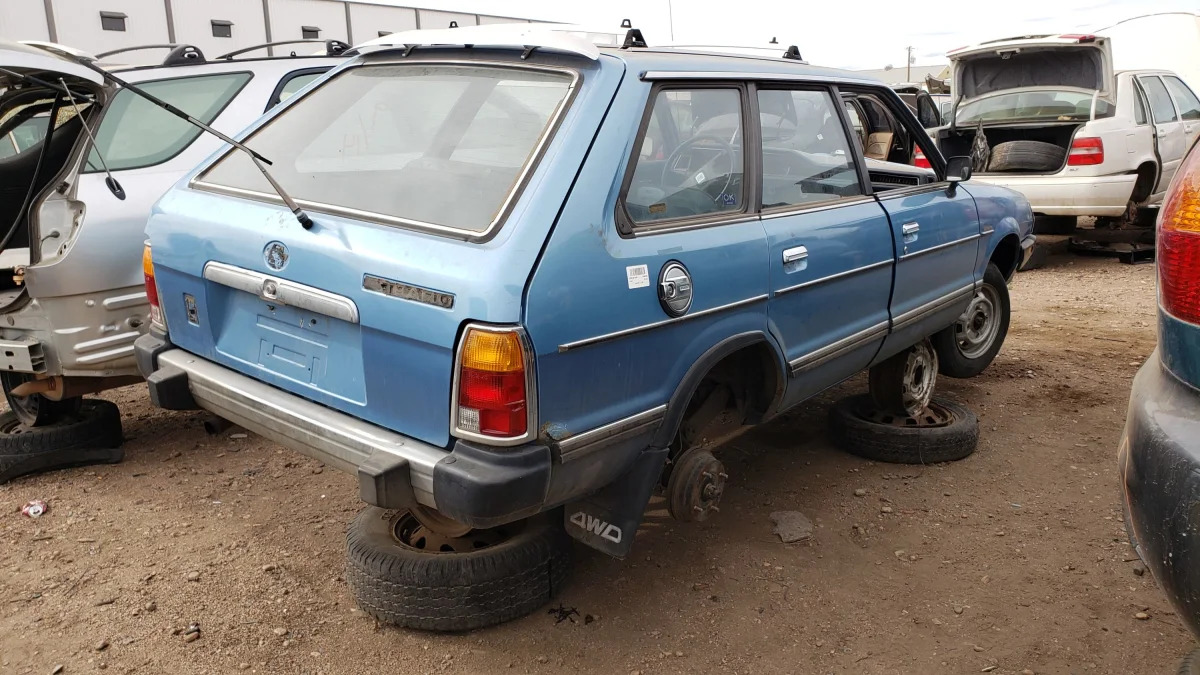 36 - 1981 Subaru Wagon in Colorado junkyard - Photo by Murilee Martin
