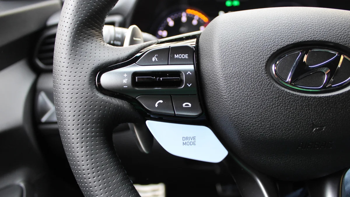 2022 Hyundai Veloster N - left steering wheel controls
