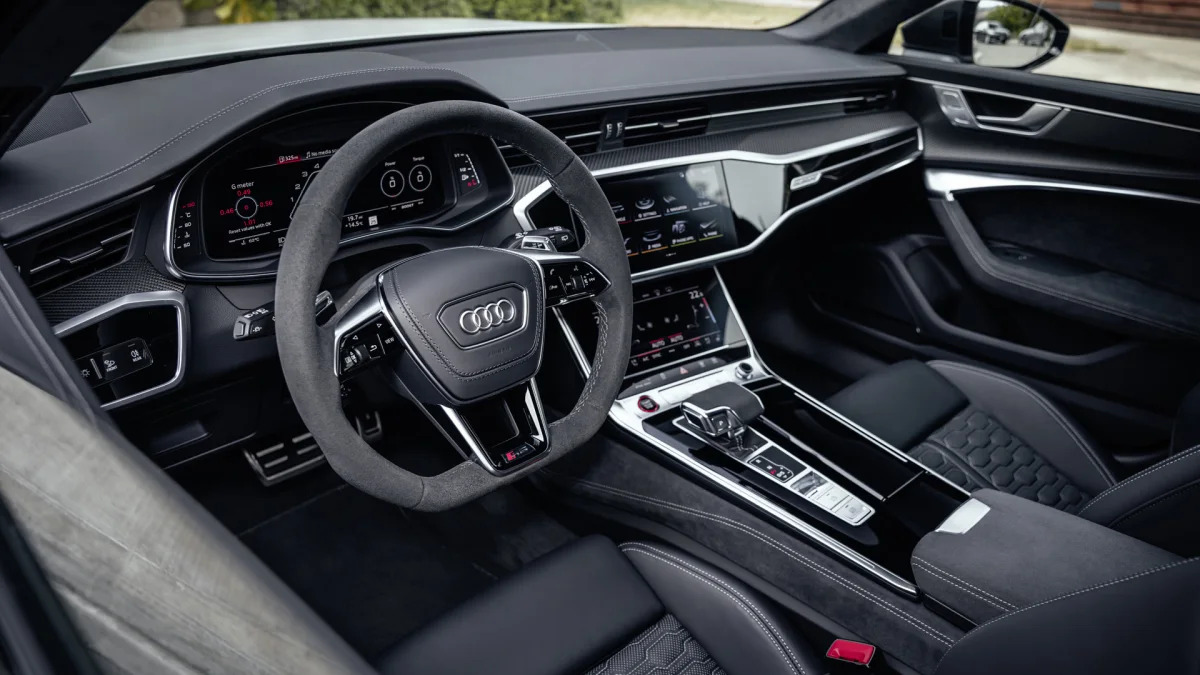 2024 Audi RS 6 Avant interior in gray from driver side
