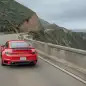 2020 Porsche 911 Turbo S action rear three quarter