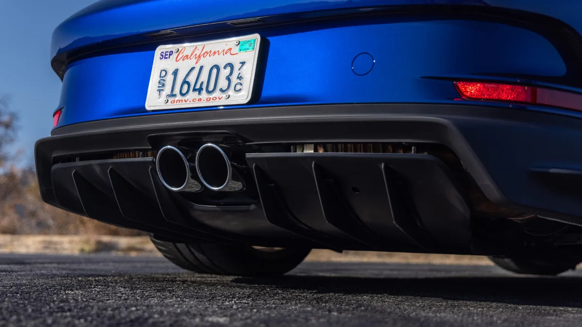 2022 Porsche 911 GT3 Touring diffuser and exhaust