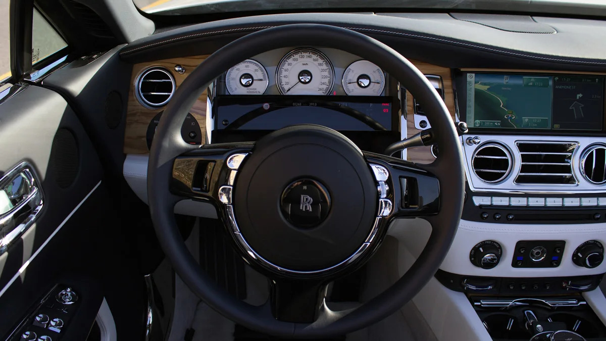 2016 Rolls-Royce Dawn steering wheel