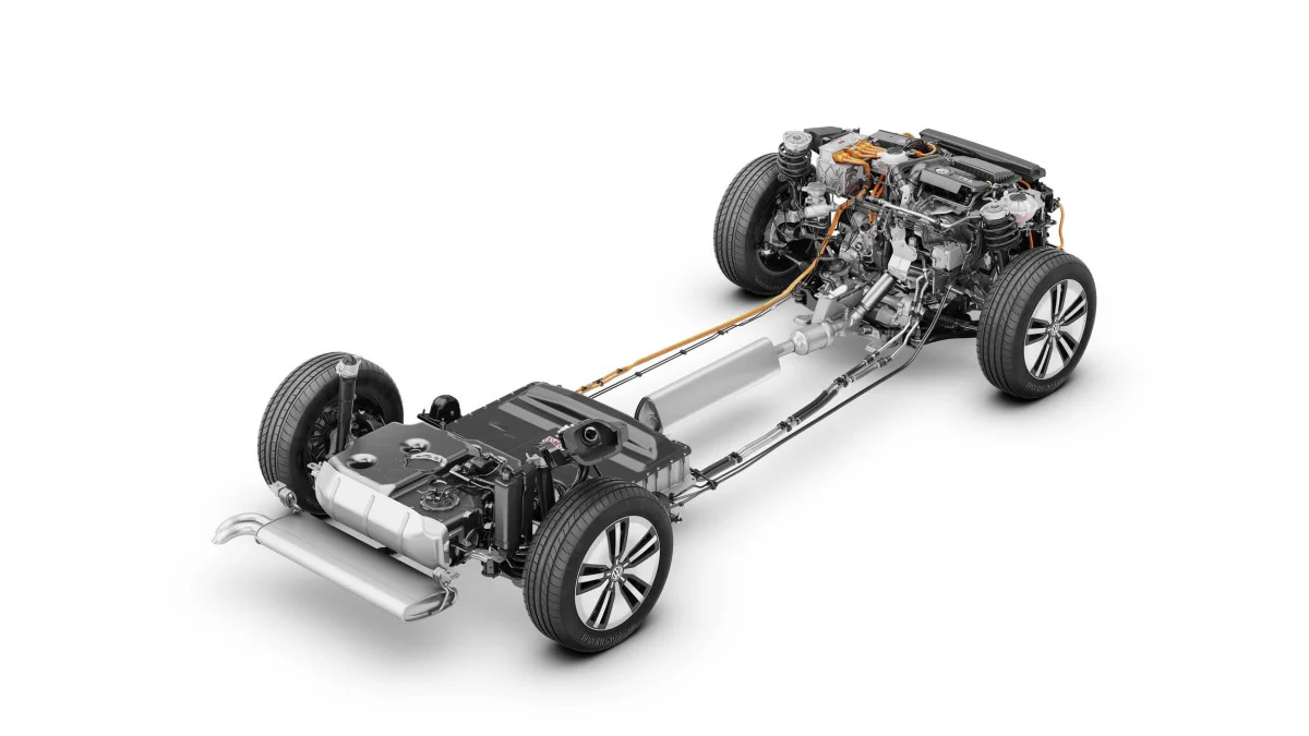 Volkswagen Passat GTE hybrid powertrain