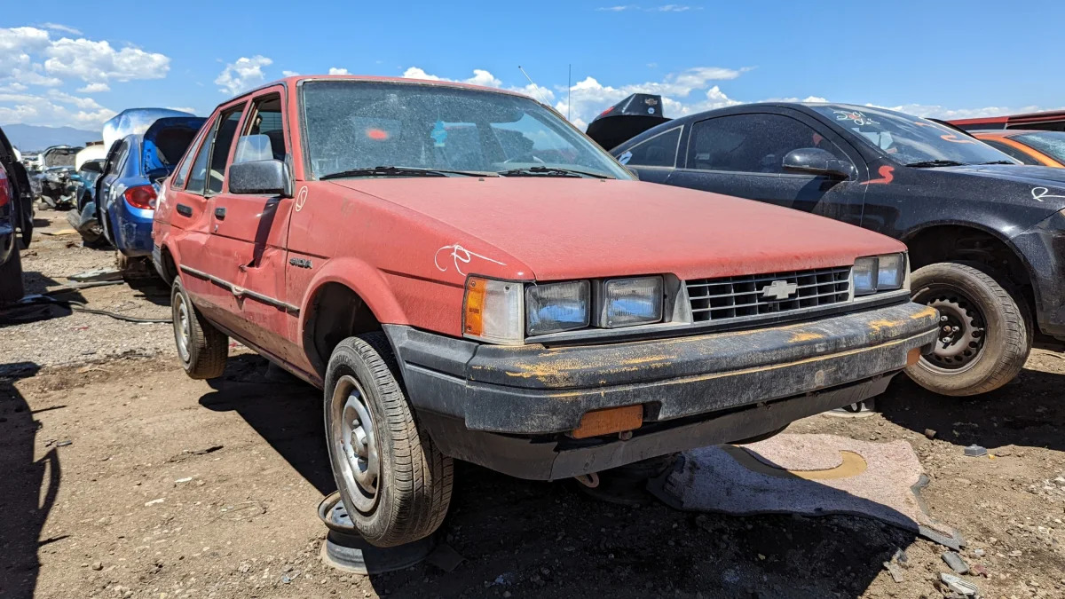 35 - 1987 Chevrolet Nova in Colorado junkyard - Photo by Murilee Martin