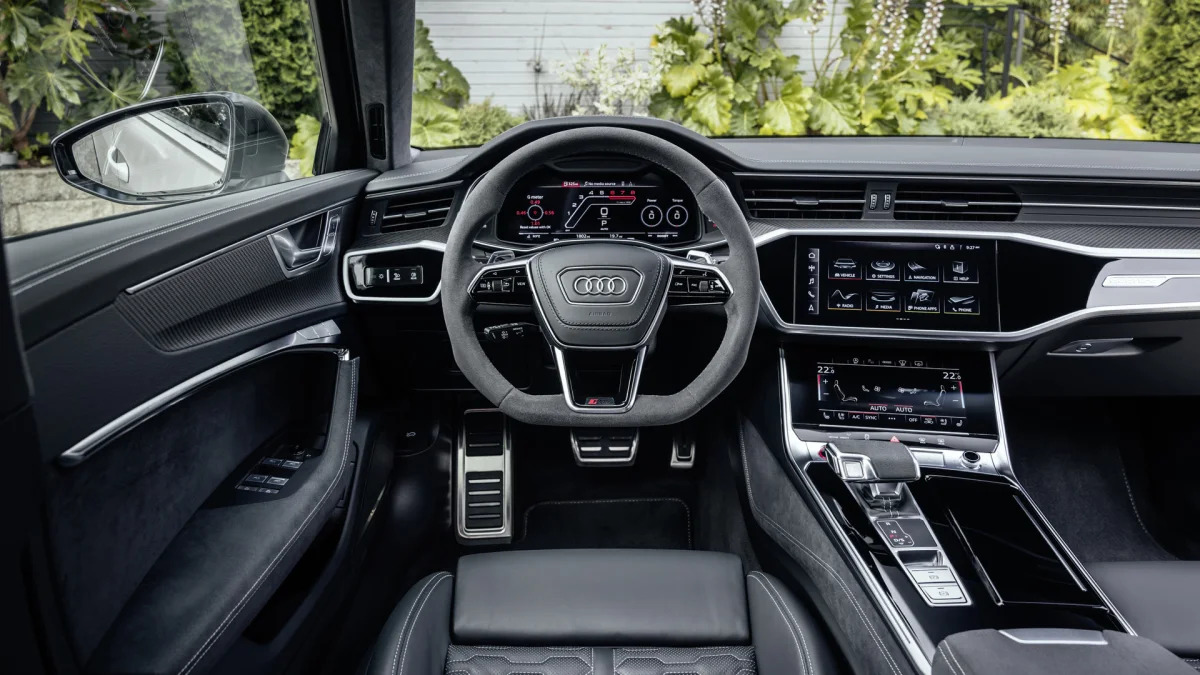 2024 Audi RS 6 Avant black and gray interior