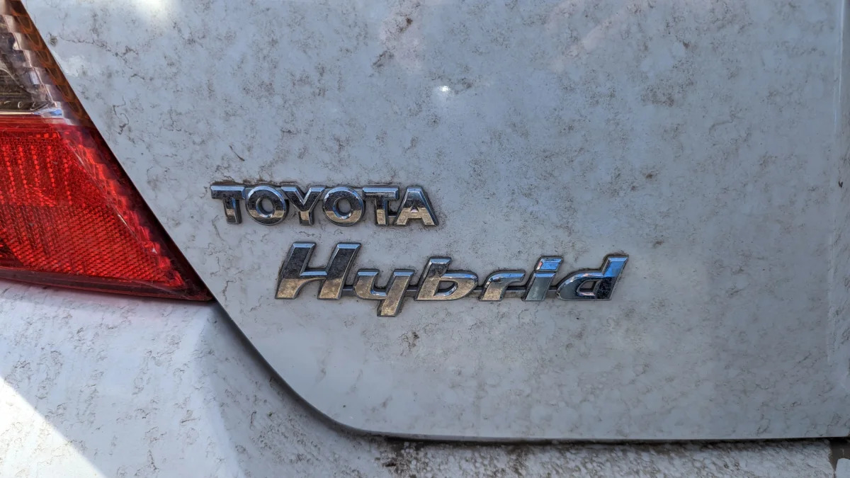 03 - 2003 Toyota Prius sedan in Colorado junkyard - photo by Murilee Martin