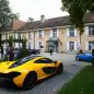 A F McLaren P1 Coupe is pictured during an auction preview of Bonhams at the Bonmont Golf &amp; Country Club in Cheserex near Geneva