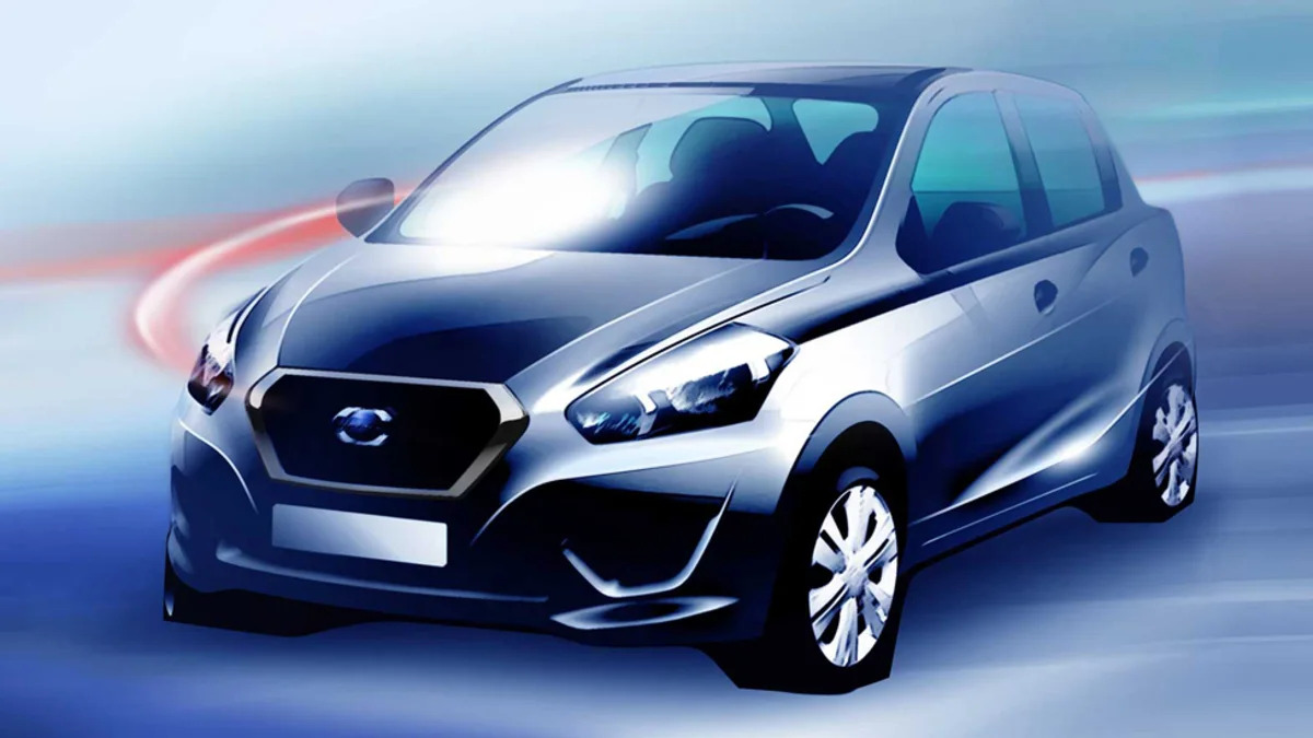 Two new Datsun models to be unveiled in New Delhi, India on July 15, 2013.