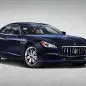 2017 Maserati Quattroporte blue front 3/4