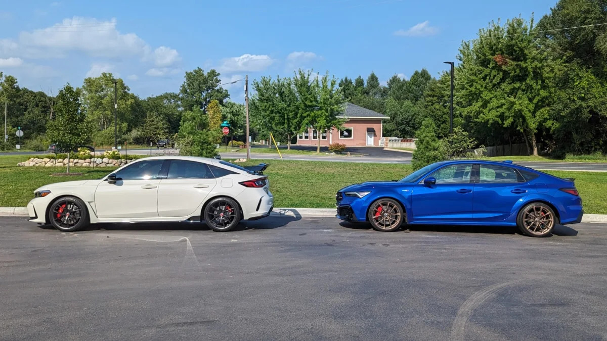 Honda Civic Type R and Acura Integra Type S