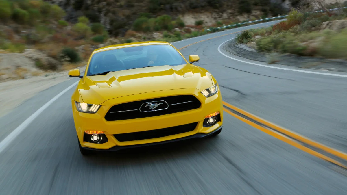 2015 Ford Mustang GT in yellow