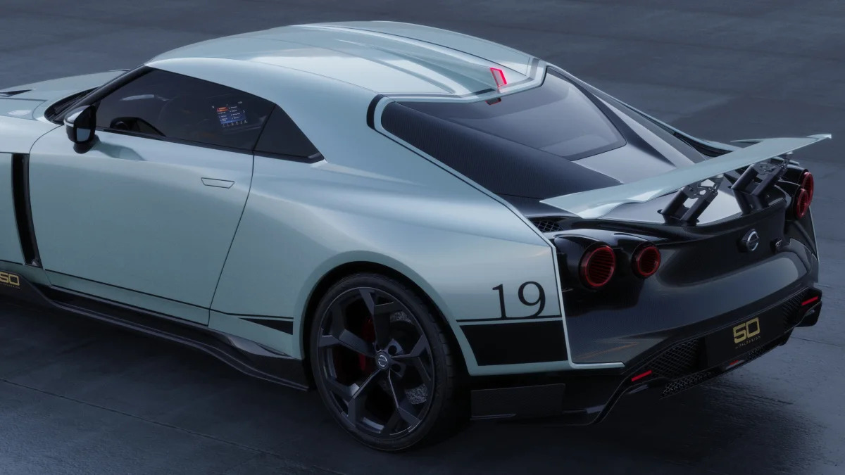 Nissan GT-R50 by Italdesign production rendering Mint RR TOP