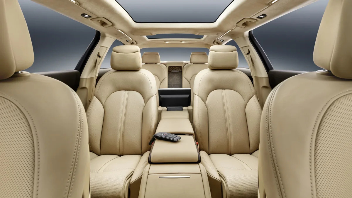 audi a8l extended interior rear