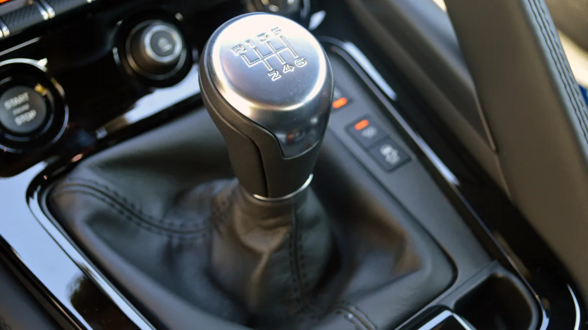 2016 Jaguar F-Type S Coupe six-speed manual transmission