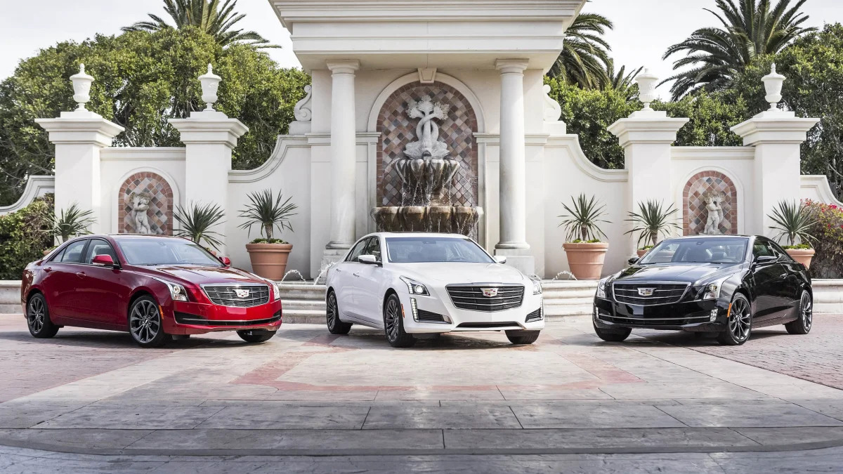 Cadillac ATS sedan, CTS sedan, and ATS coupe with Black Chrome Package