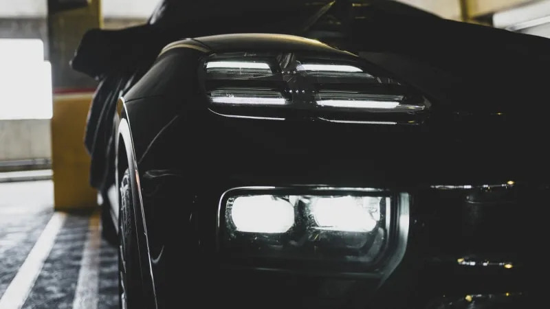 2024 Porsche Macan Electric front lighting detail