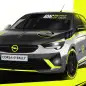 Opel Corsa-e rally car exterior