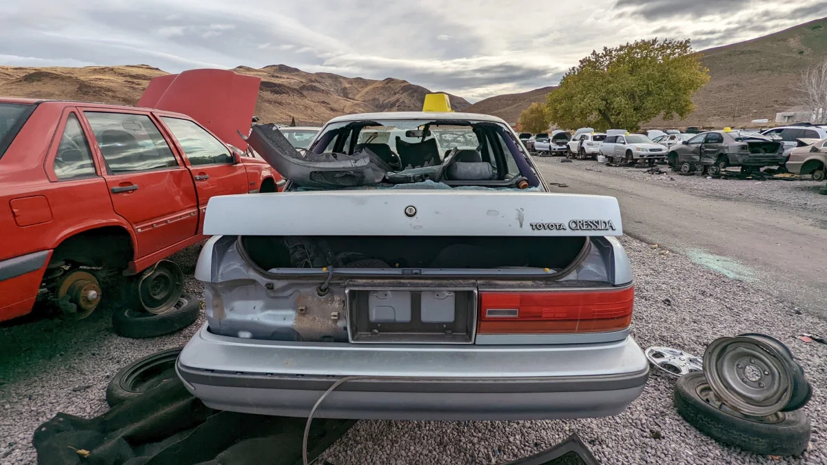 37 - 1991 Toyota Cressida in Nevada junkyard - photo by Murilee Martin